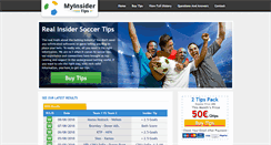 Desktop Screenshot of myinsidertips.com