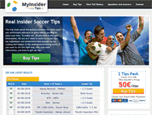 Tablet Screenshot of myinsidertips.com